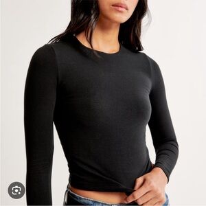 Abercrombie Black Long Sleeve Top